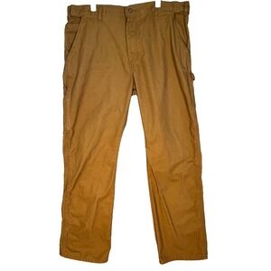 Dickies Carpenter Pants Men 36 X 32 Brown 100% Cotton Relaxed Fit Straight M1654